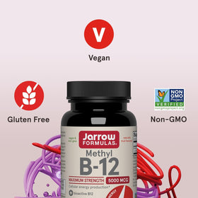 Comprimés Jarrow Formulas Methyl B12 avec une cuillère pour dosage