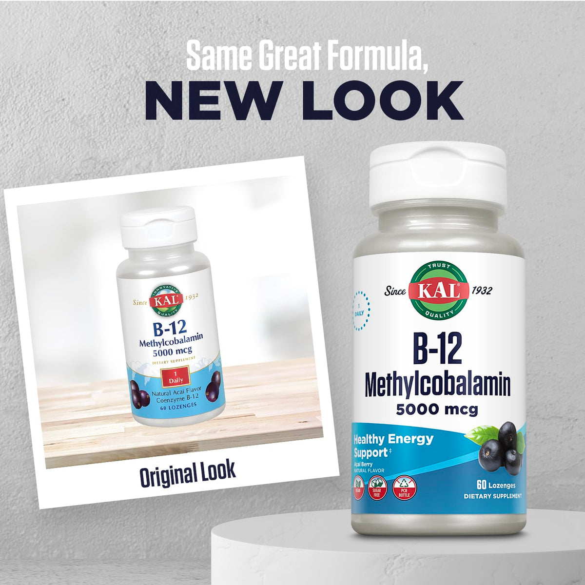 Comprimés KAL B12 Methylcobalamine sur une table