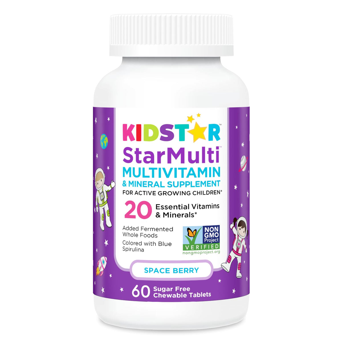 Comprimés mastiquer StarMulti KidStar Nutrients forme d'astronaute