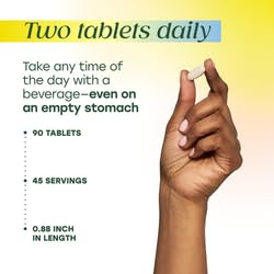 Comprimés MegaFood Thyroid Strength dans un verre