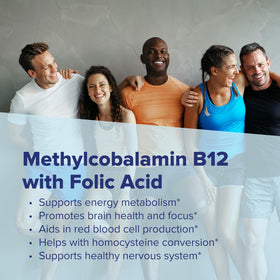 Comprimés Methylcobalamin B12 de quality Source, présentation de face