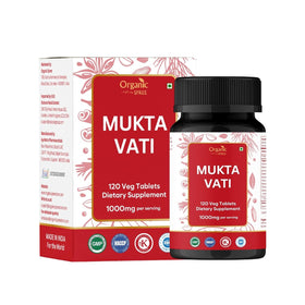 Comprimés Mukta Vati Organic Spree en bouteille, vue de face