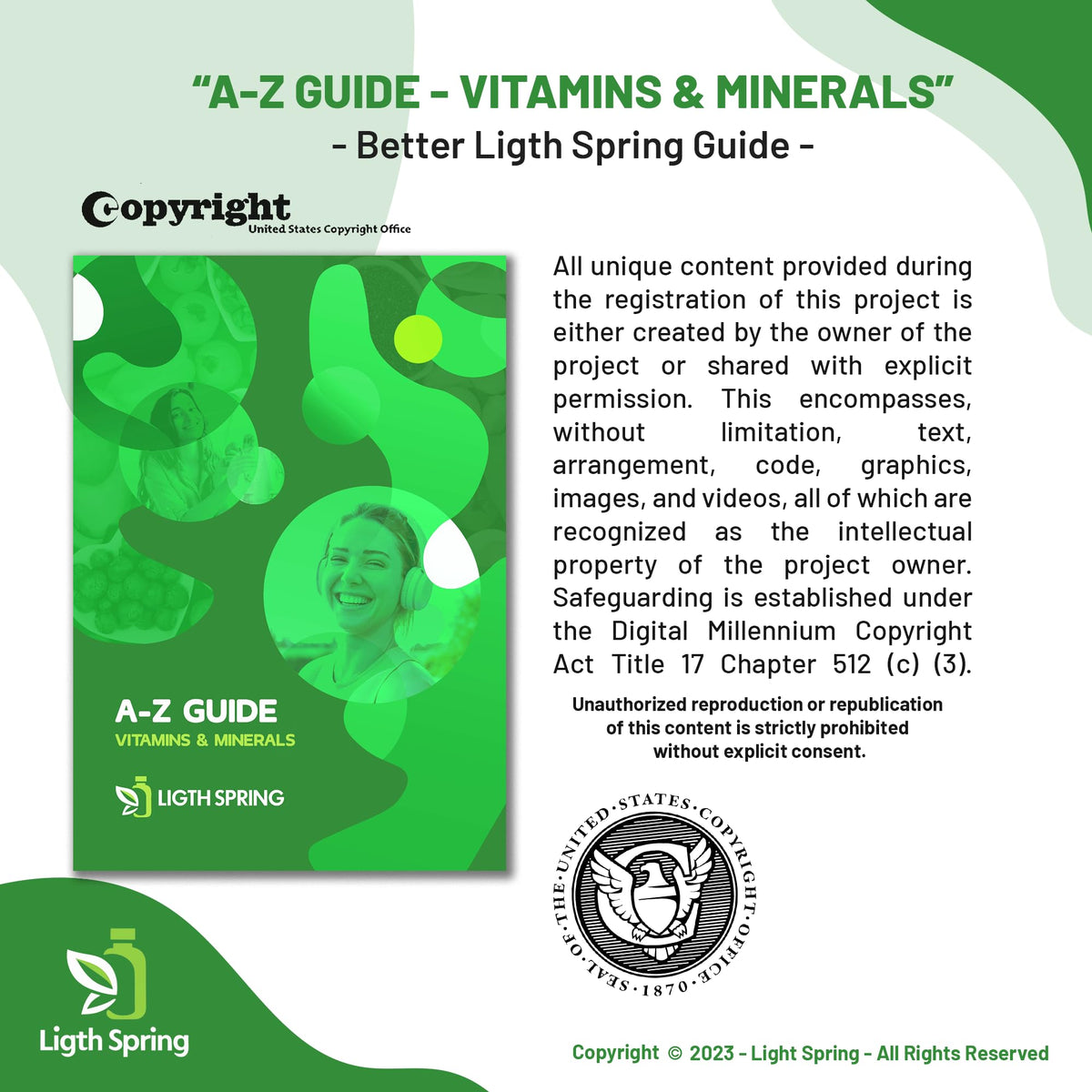 Comprimés Multivitamines Complètes LightSpring sur une table