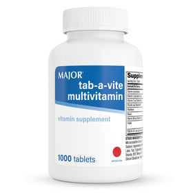 Comprimés multivitamines TAB-A-VITE MAJOR, 1000 comprimés dans l'emballage