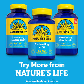 Comprimés Nature's Life Zinc Protecteur sur une table en bois