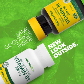 Comprimés NaturesPlus Vitamine B1 300 mg vue de près