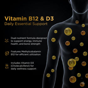 Comprimés Nutri Apex B12 et D3, format de 60 comprimés