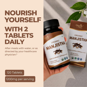 Comprimés ORGANIC SPREE Manjistha avec étiquette bio