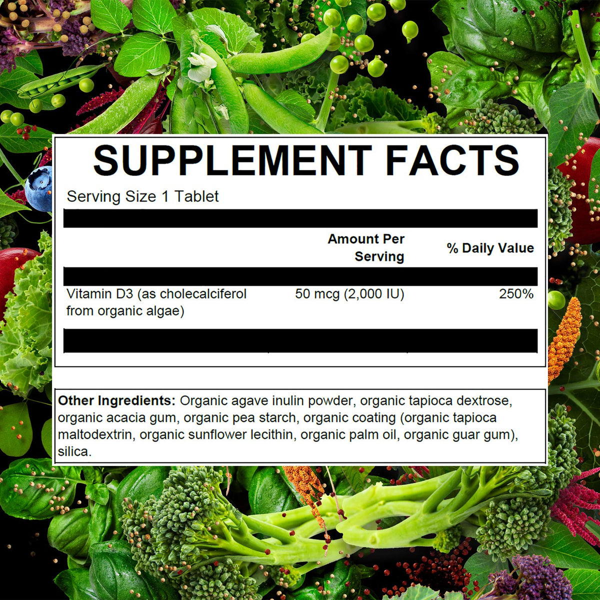 Comprimés PlantFusion Vitamine D3 dans un verre d'eau