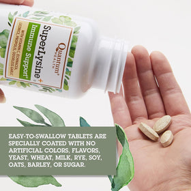 Comprimés Quantum SuperLysine+ 1500mg dans une main