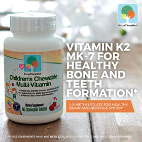 Comprimés Raise Them Well Multivitamine Enfants avec une cuillère