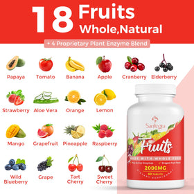 Comprimés Santegra Fruits et Légumes en gros plan