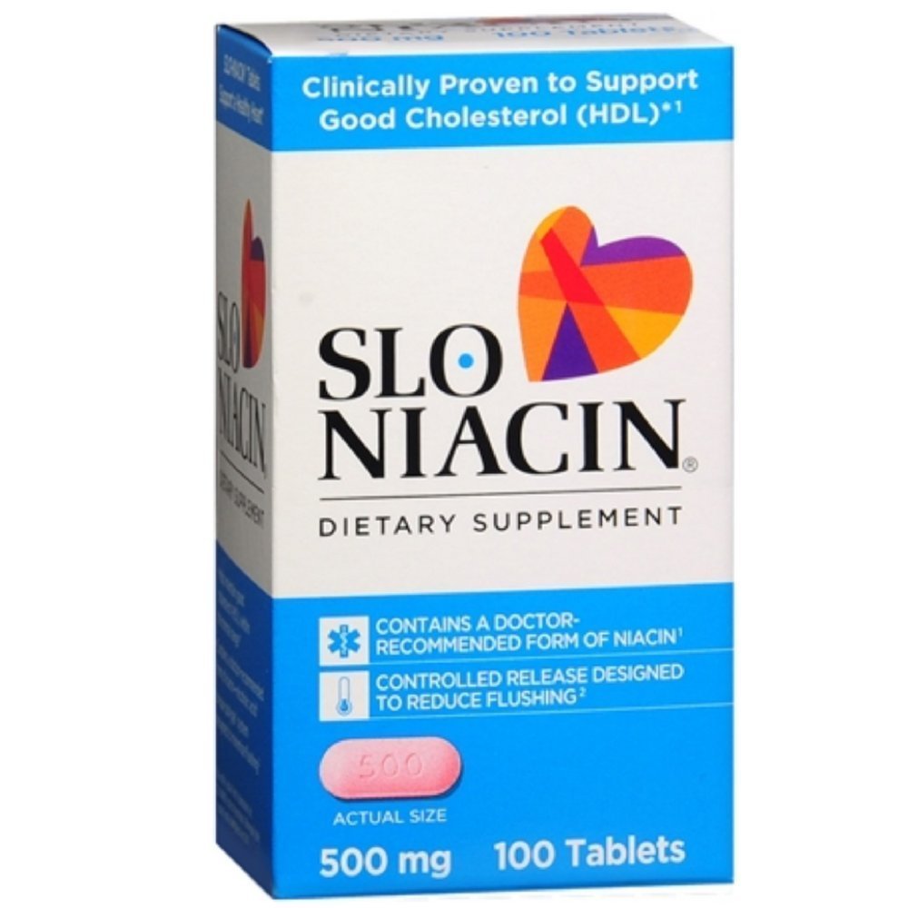 Comprimés Slo-Niacin 500 mg d'Outccogo, pack de 3, vue de face