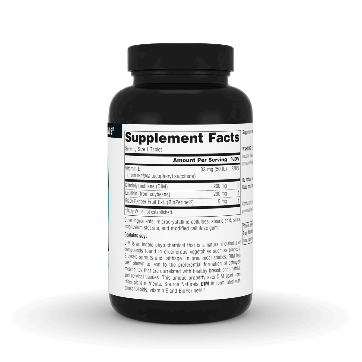 Comprimés Source Naturals DIM dans leur emballage