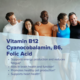Comprimés sublinguales B-12 5000 mcg de quality Source, boîte ouverte montrant les comprimés