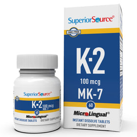 Comprimés sublinguales K2 MK-7 de quality Source, 60 unités