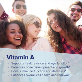 Comprimés sublinguales Vitamine A 10 000 UI avec étiquette visible
