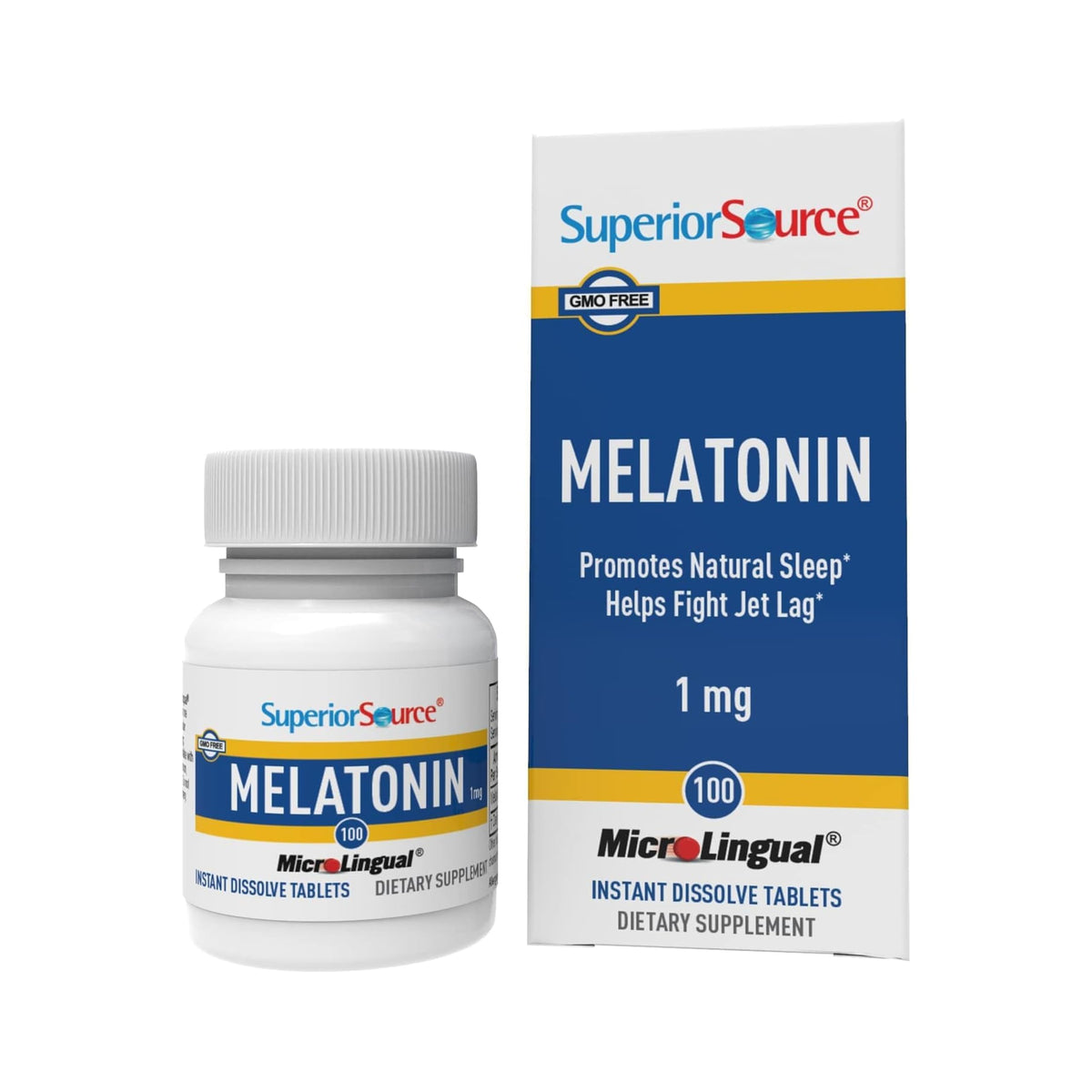 Comprimés sublinguaux de mélatonine 1 mg - boîte de 100 unités