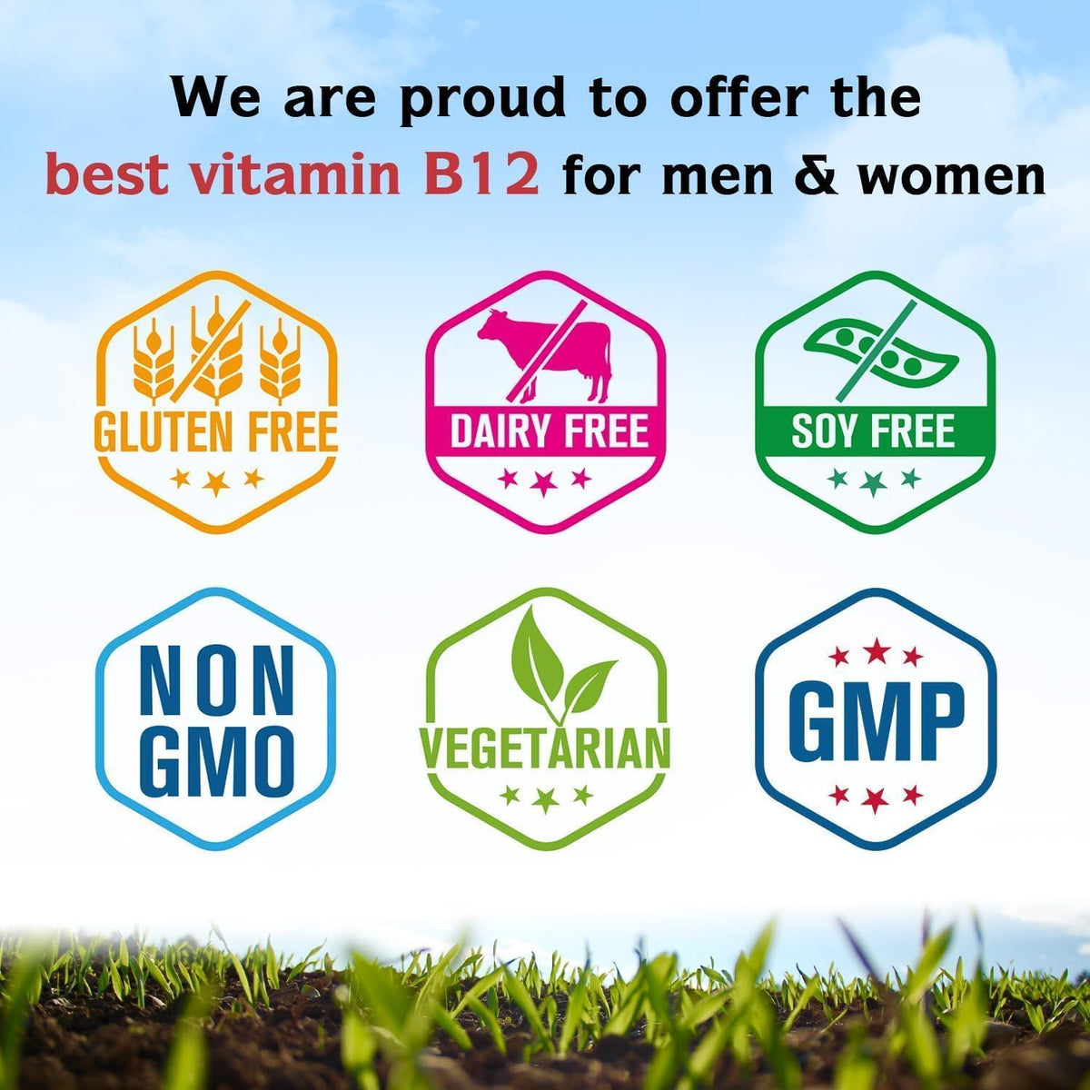 Comprimés sublinguaux Innate Vitality B12 5000mcg en gros plan