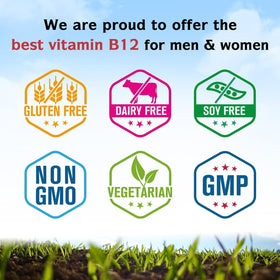 Comprimés sublinguaux Innate Vitality B12 5000mcg en gros plan