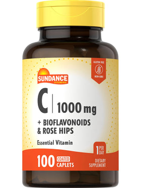 Comprimés Sundance Vitamine C 1000 mg avec Églantier en façade