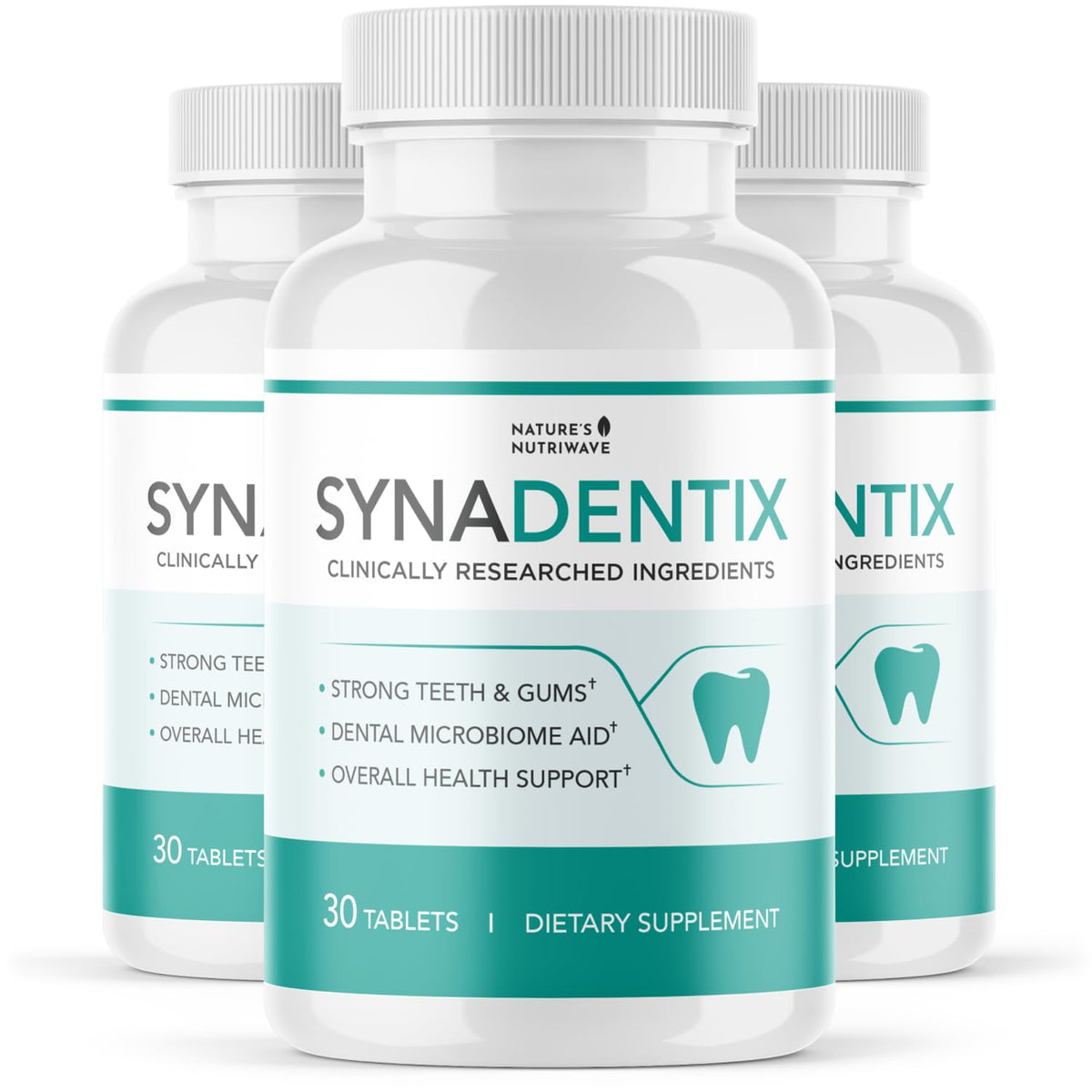 Comprimés Synadentix de Nature’s NutriWave en boîte, vue de face