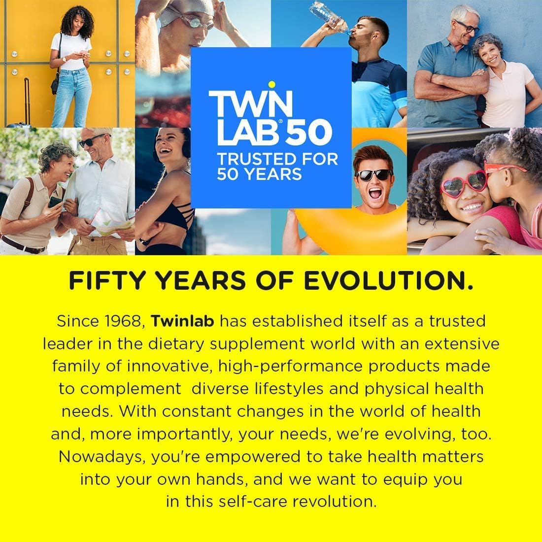 Comprimés Twinlab avec un fond naturel