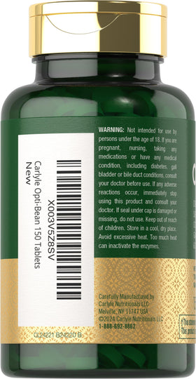 Comprimés végétariens Carlyle Enzymes Multi-Enzymes sur fond blanc