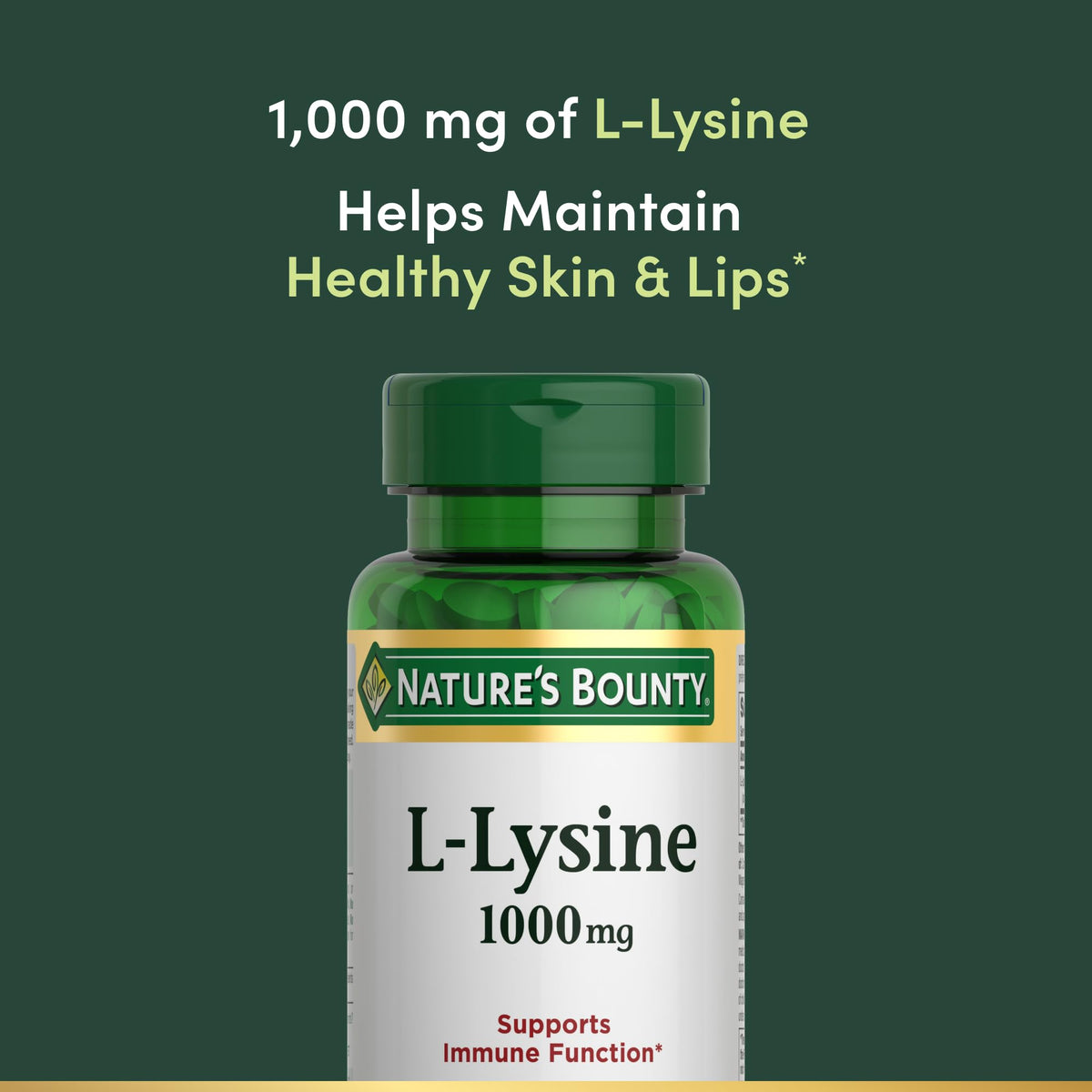 Comprimés végétariens de L-Lysine Nature's Bounty