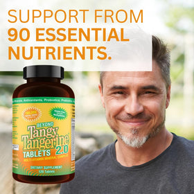 Comprimés Youngevity Tangy Tangerine 2.0 dans une main