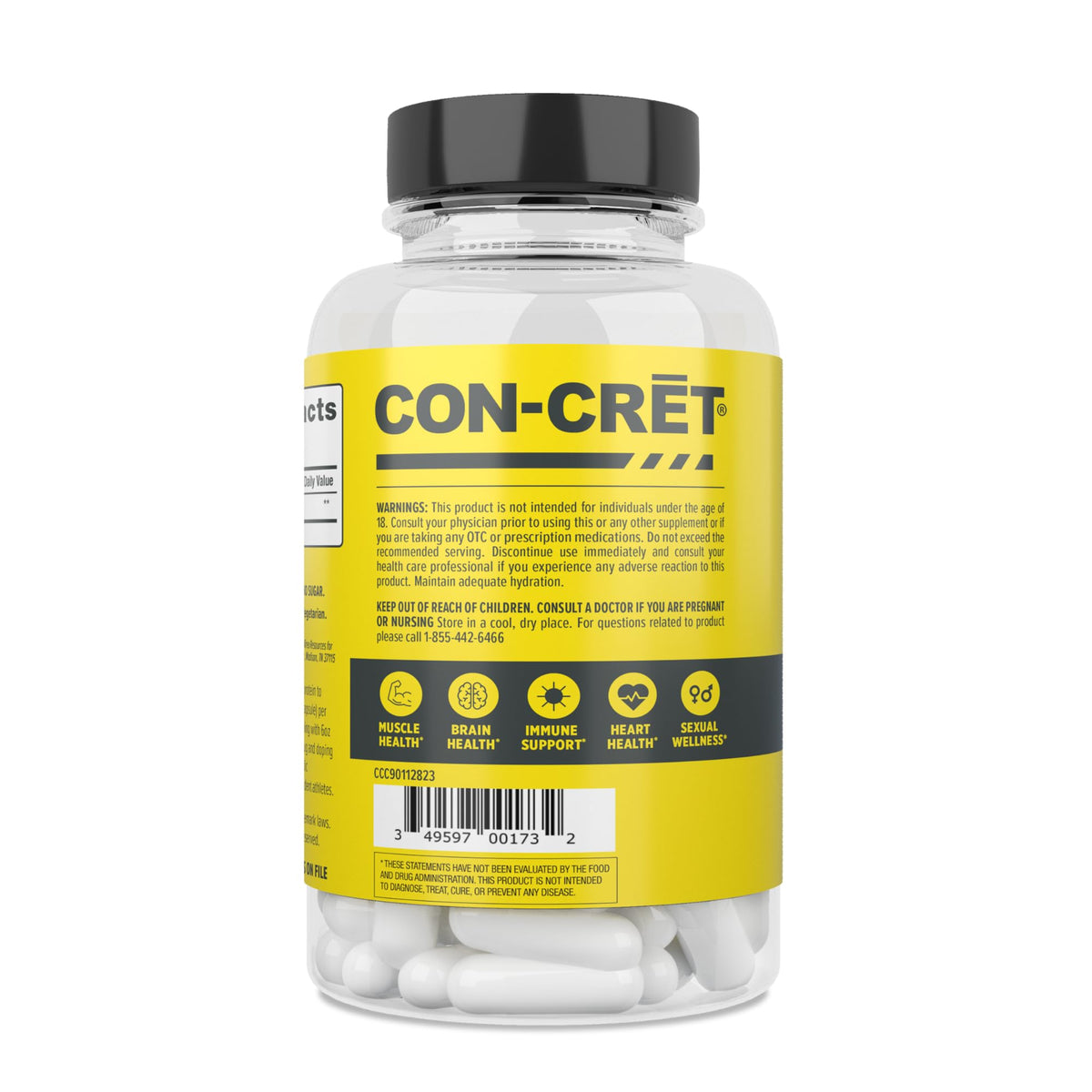 CON-CRET Créatine HCl Capsules avec d'autres compléments