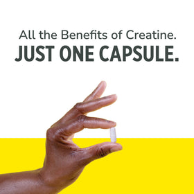 CON-CRET Créatine HCl Capsules sur fond blanc