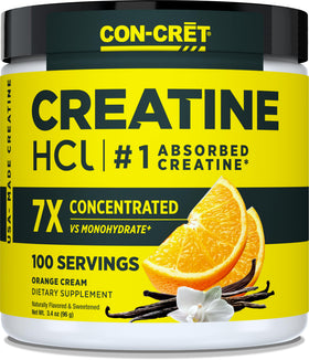 CON-CRET Poudre de Créatine HCl 132g Orange Cream - vue de face