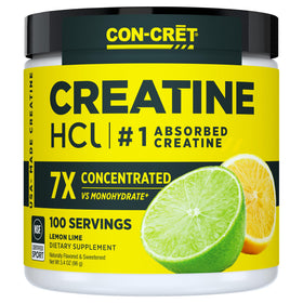 CON-CRET Poudre de Créatine HCl Citron Vert 100 Portions vue avant
