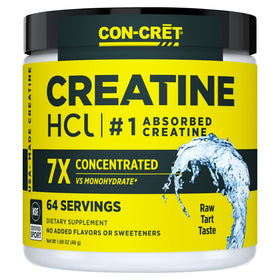 CON-CRET Poudre de Créatine HCl Non Aromatisée 64 Portions vue de face