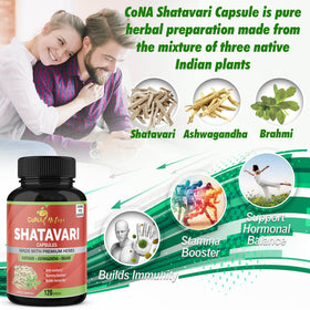 Cona Nature Shatavari 2250mg capsules ingredients list