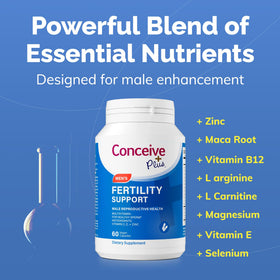 CONCEIVE PLUS Complément Alimentaire Fertilité Homme 60 Capsules avec étiquette