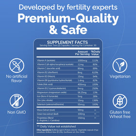 CONCEIVE PLUS Complément Alimentaire Fertilité Homme 60 Capsules avec des ingrédients