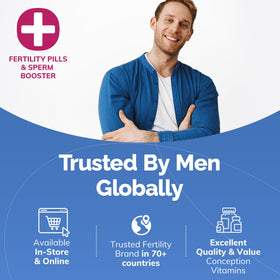 CONCEIVE PLUS Complément Alimentaire Fertilité Homme 60 Capsules dans un environnement de cuisine