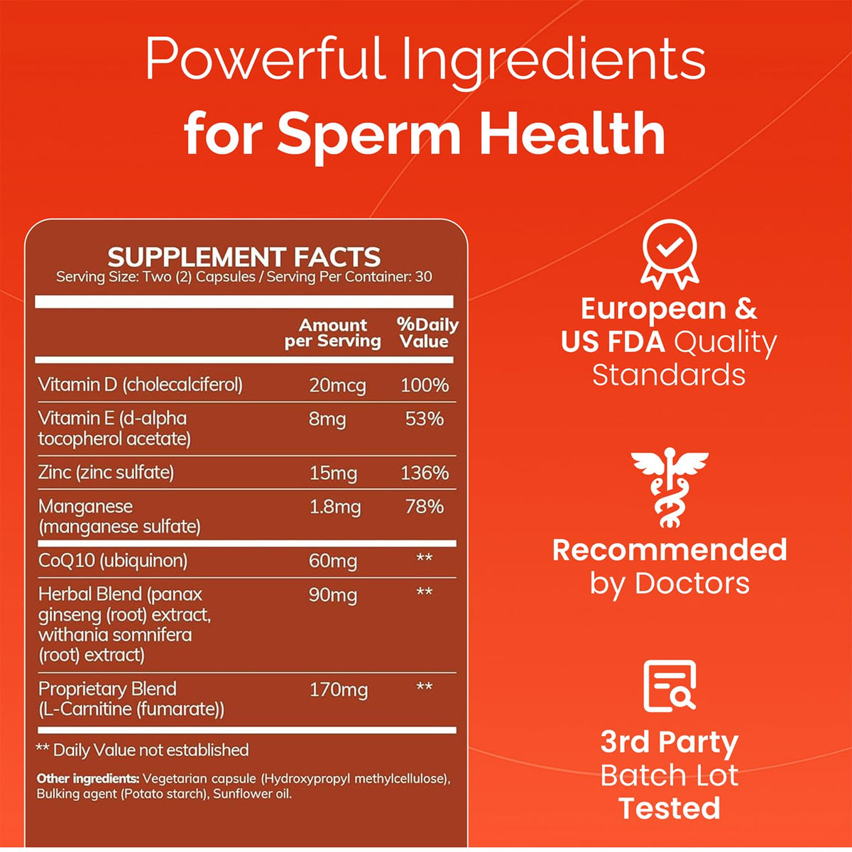 CONCEIVE PLUS Complément Alimentaire pour Hommes 60 Capsules - capsules en gros plan