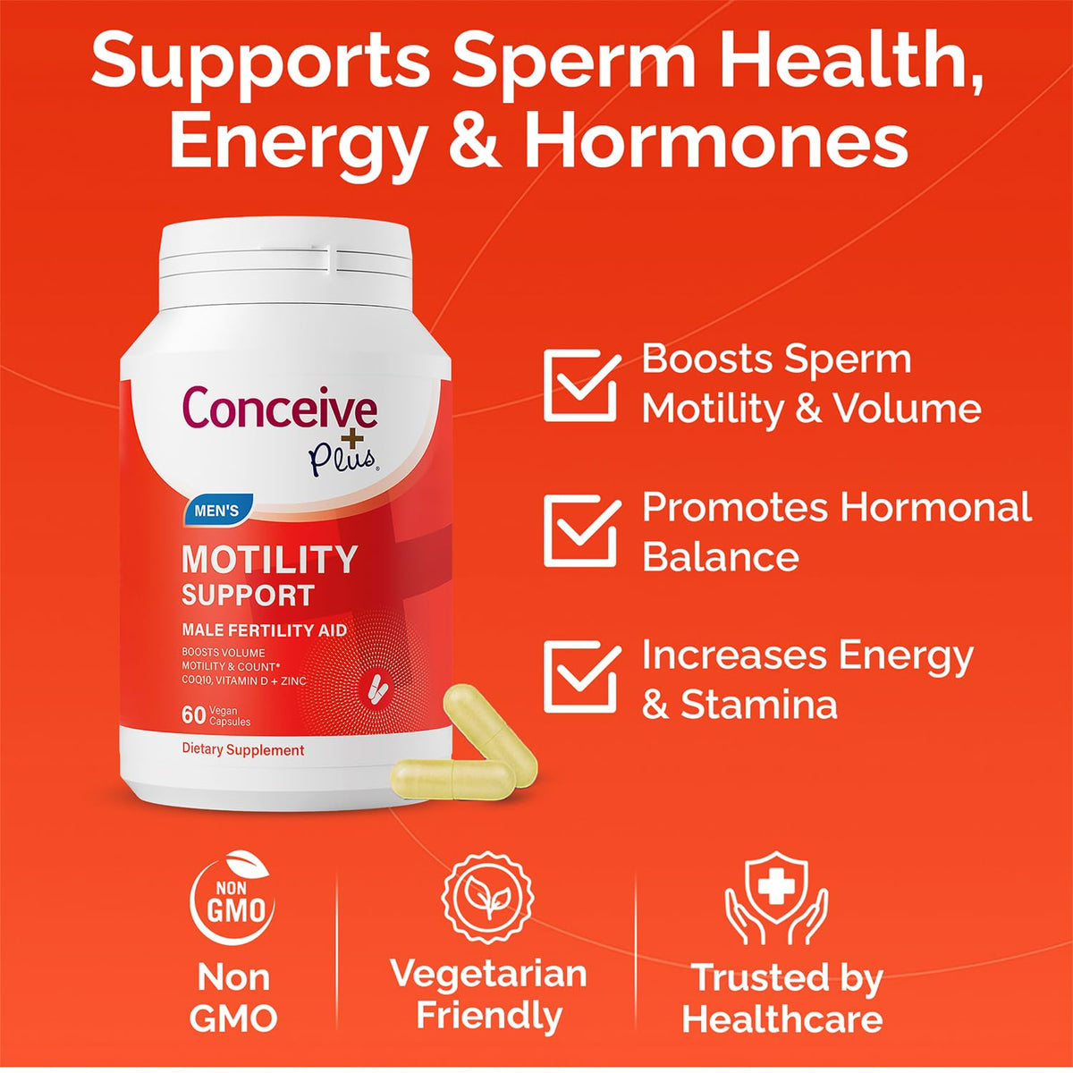 CONCEIVE PLUS Complément Alimentaire pour Hommes 60 Capsules - vue arrière