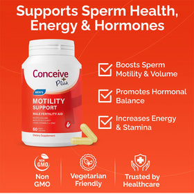 CONCEIVE PLUS Complément Alimentaire pour Hommes 60 Capsules - vue arrière