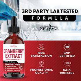 Concentré de Canneberge Liquide NEW AGE en utilisation