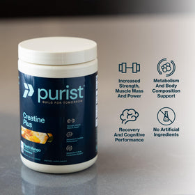 Contenant de créatine PURIST Creapure ouvert