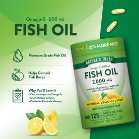 Contenant de Nature's Truth Huile de Poisson 2000 mg