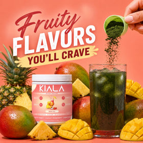 Contenant de Super Greens Kiala Nutrition avec 30 portions