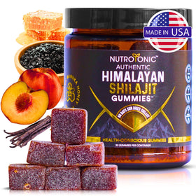 Contenant des gummies Shilajit NutroTonic de 30 pièces vue de face