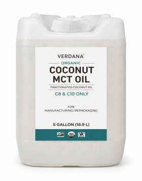 Conteneur de 5 gallons d'huile de MCT de coco bio Verdana