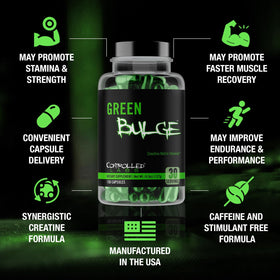 CONTROLLED LABS Green Bulge complément alimentaire 30 capsules avec étiquette