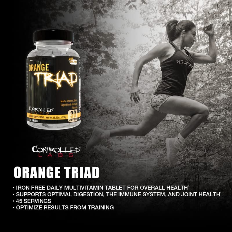 CONTROLLED LABS Orange Triad capsules en gros plan